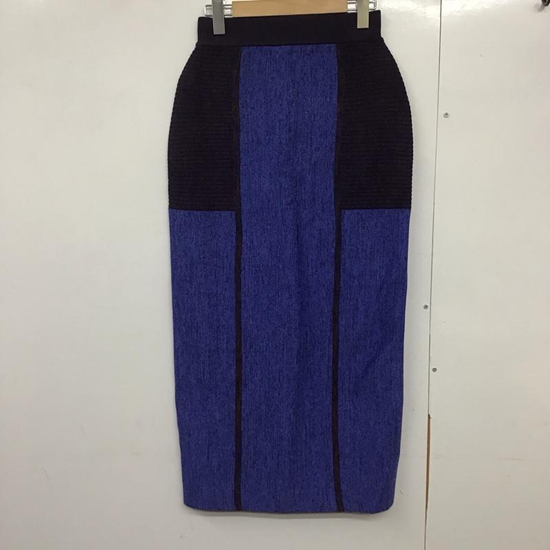 スライ SLY スカート ロングスカート 030GAZ71-4540 BLOCKING I LINE KNIT SK FREE 無地 マルチカラー / マルチカラー /  レディース USED 古着 中古 10140580