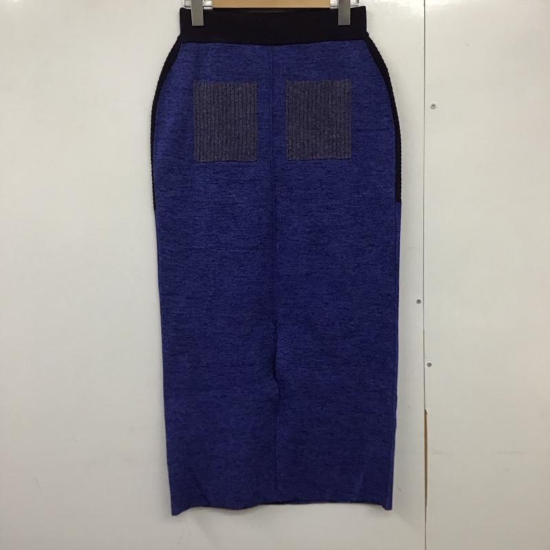スライ SLY スカート ロングスカート 030GAZ71-4540 BLOCKING I LINE KNIT SK FREE 無地 マルチカラー / マルチカラー /  レディース USED 古着 中古 10140580