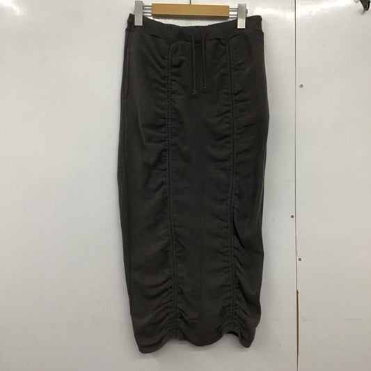 ラグア ジェム LAGUA GEM スカート ロングスカート 510GSM81-0240 DRAWSTRING SW SK スウェットスカート M 無地 チャコールグレー / チャコールグレー /  レディース USED 古着 中古 10140583