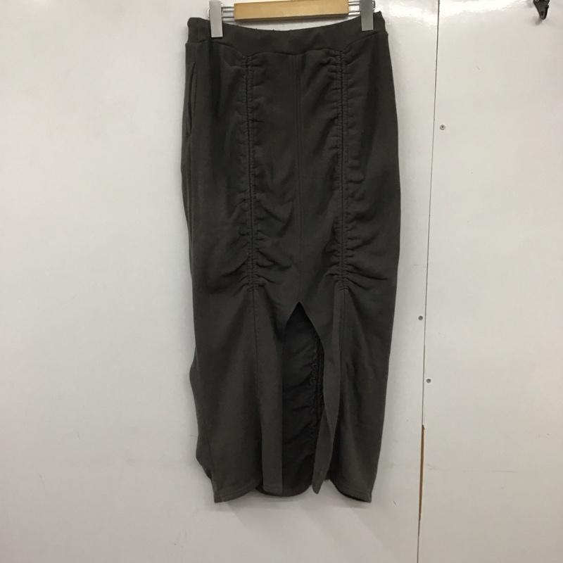 ラグア ジェム LAGUA GEM スカート ロングスカート 510GSM81-0240 DRAWSTRING SW SK スウェットスカート M 無地 チャコールグレー / チャコールグレー /  レディース USED 古着 中古 10140583