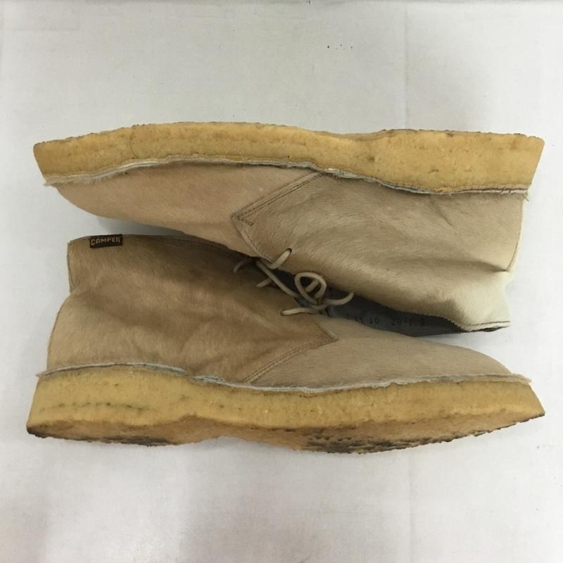 カンペール CAMPER ブーツ ショートブーツ デザートブーツ 41 無地 ベージュ / ベージュ /  メンズ USED 古着 中古 10140603