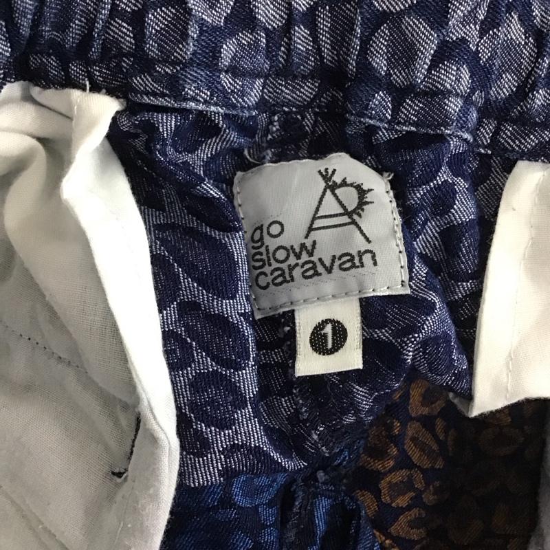 ゴースローキャラバン go slow caravan パンツ ショートパンツ ショートパンツ ハーフパンツ カジュアルパンツ 1 プリント インディゴ / インディゴ /  メンズ USED 古着 中古 10140626
