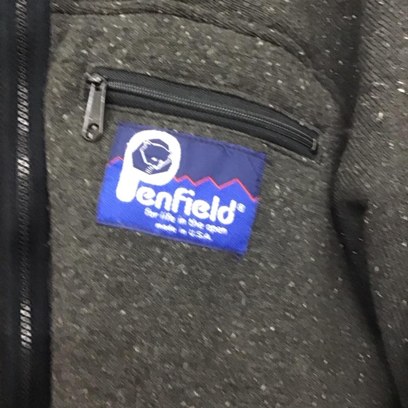 ペンフィールド Penfield ジャケット、上着 ジャンパー、ブルゾン ジップアップジャケット アウター 裏地ボア スタンドネック L ロゴ、文字 灰 / グレー /  メンズ USED 古着 中古 10140688