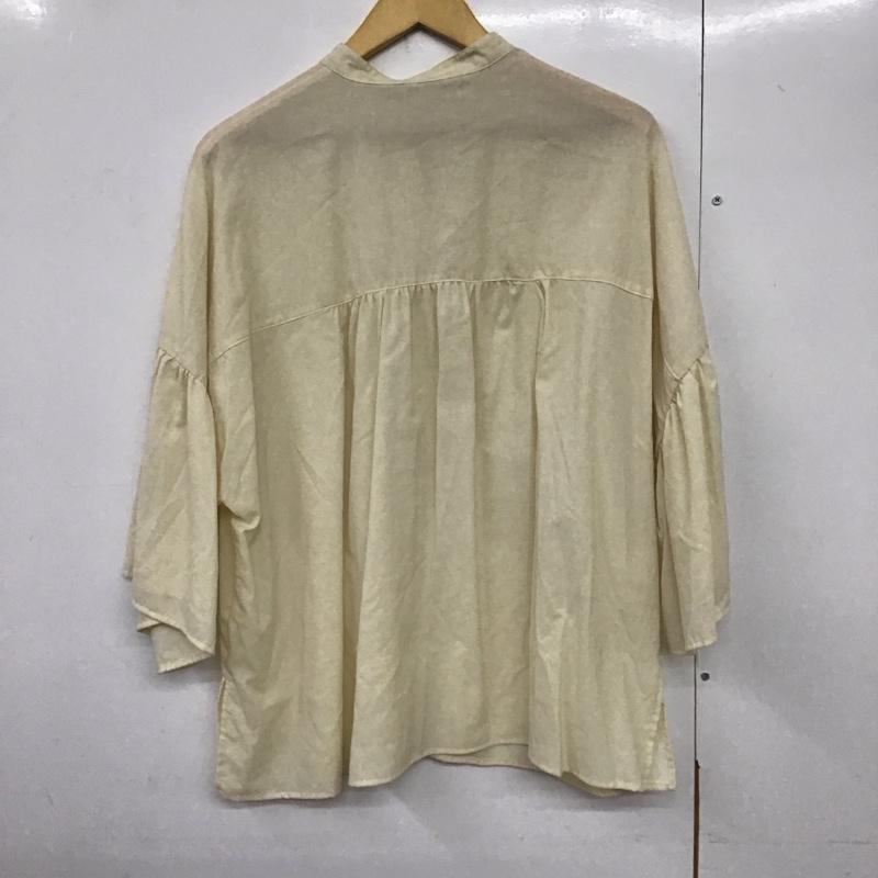 ローリーズファーム LOWRYS FARM シャツ、ブラウス 半袖 FREE 無地 アイボリー / アイボリー /  レディース USED 古着 中古 10140743