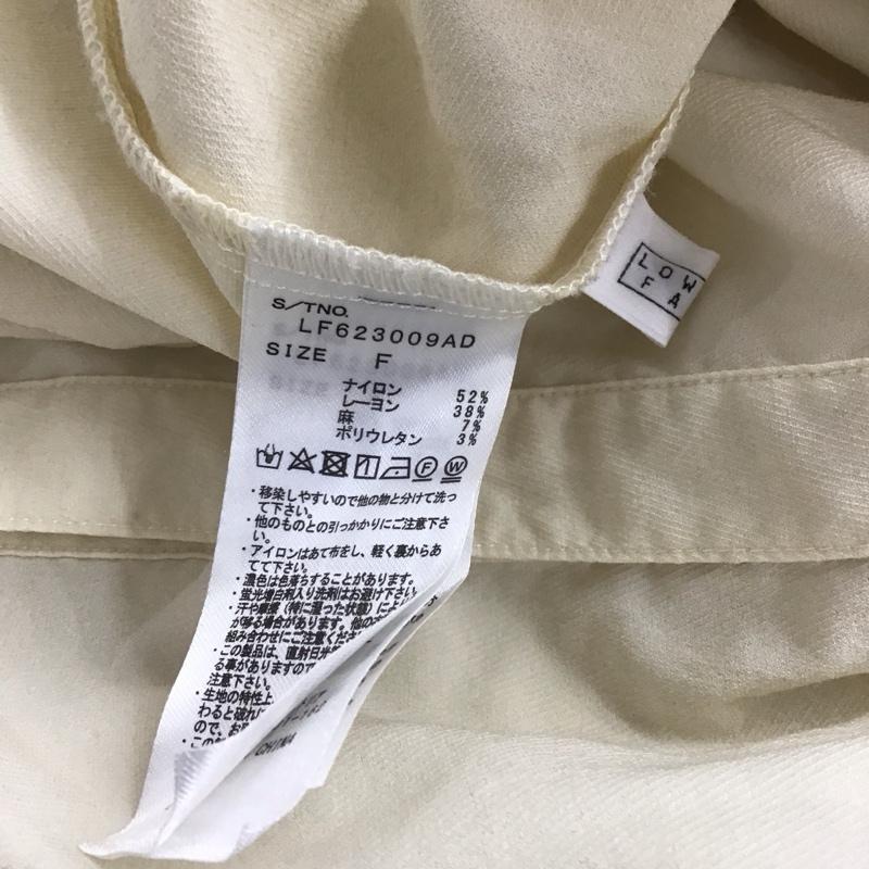 ローリーズファーム LOWRYS FARM シャツ、ブラウス 半袖 FREE 無地 アイボリー / アイボリー /  レディース USED 古着 中古 10140743