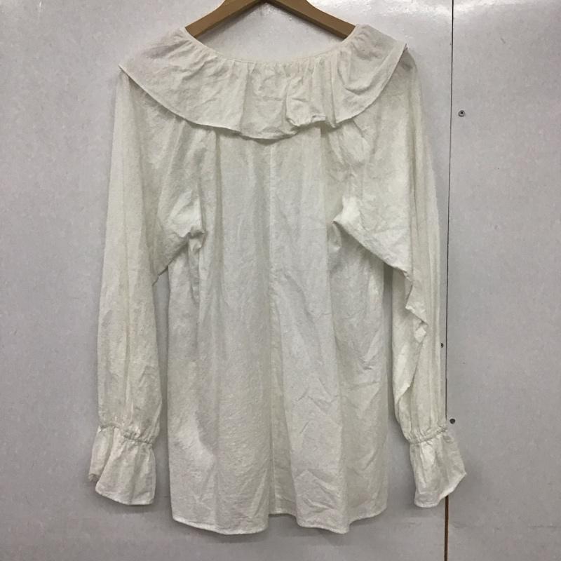 ローリーズファーム LOWRYS FARM シャツ、ブラウス 長袖 FREE 無地 白 / ホワイト /  レディース USED 古着 中古 10140746
