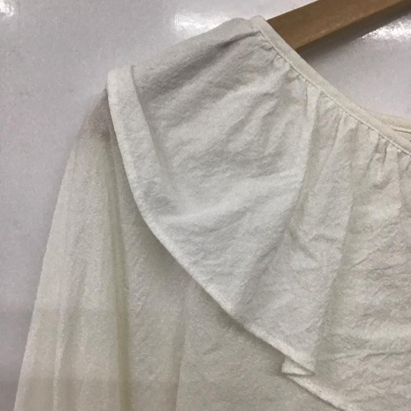 ローリーズファーム LOWRYS FARM シャツ、ブラウス 長袖 FREE 無地 白 / ホワイト /  レディース USED 古着 中古 10140746