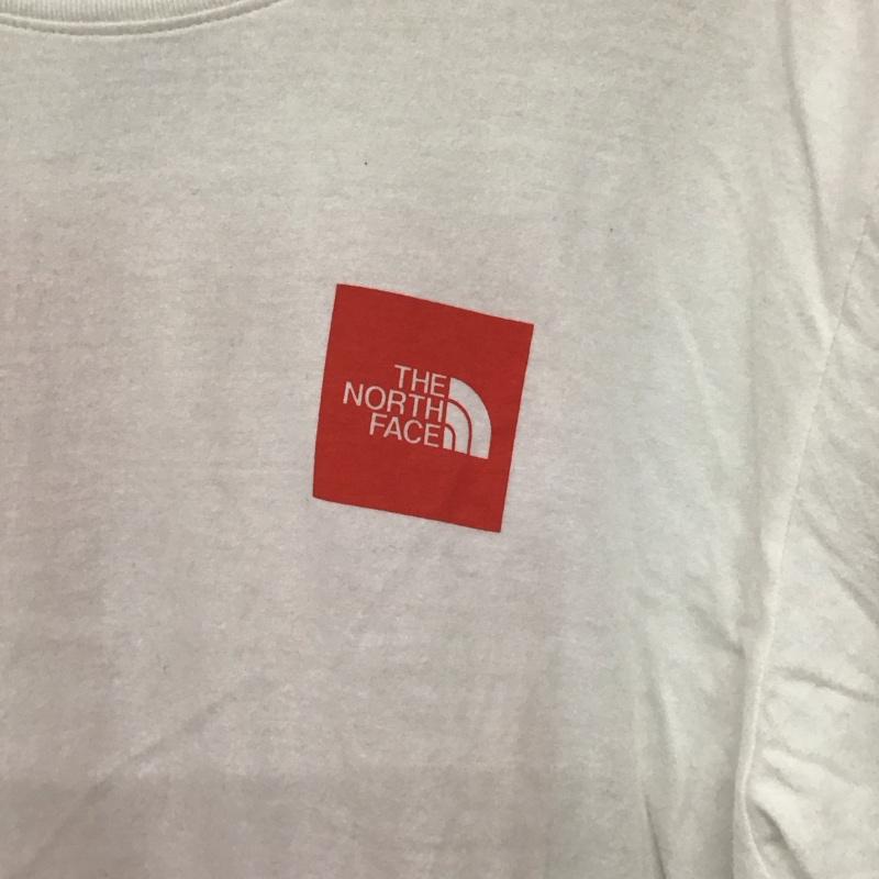 ザノースフェイス THE NORTH FACE Tシャツ 半袖 半袖カットソー プリントTシャツ クルーネックカットソー M ロゴ、文字 白 / ホワイト /  メンズ USED 古着 中古 10140775