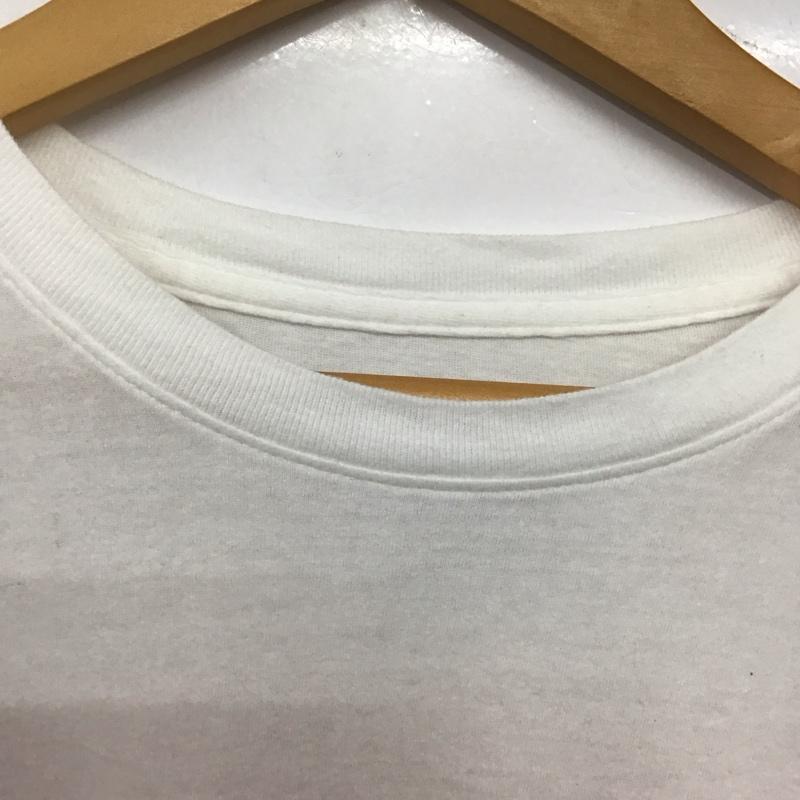 ザノースフェイス THE NORTH FACE Tシャツ 半袖 半袖カットソー プリントTシャツ クルーネックカットソー M ロゴ、文字 白 / ホワイト /  メンズ USED 古着 中古 10140775