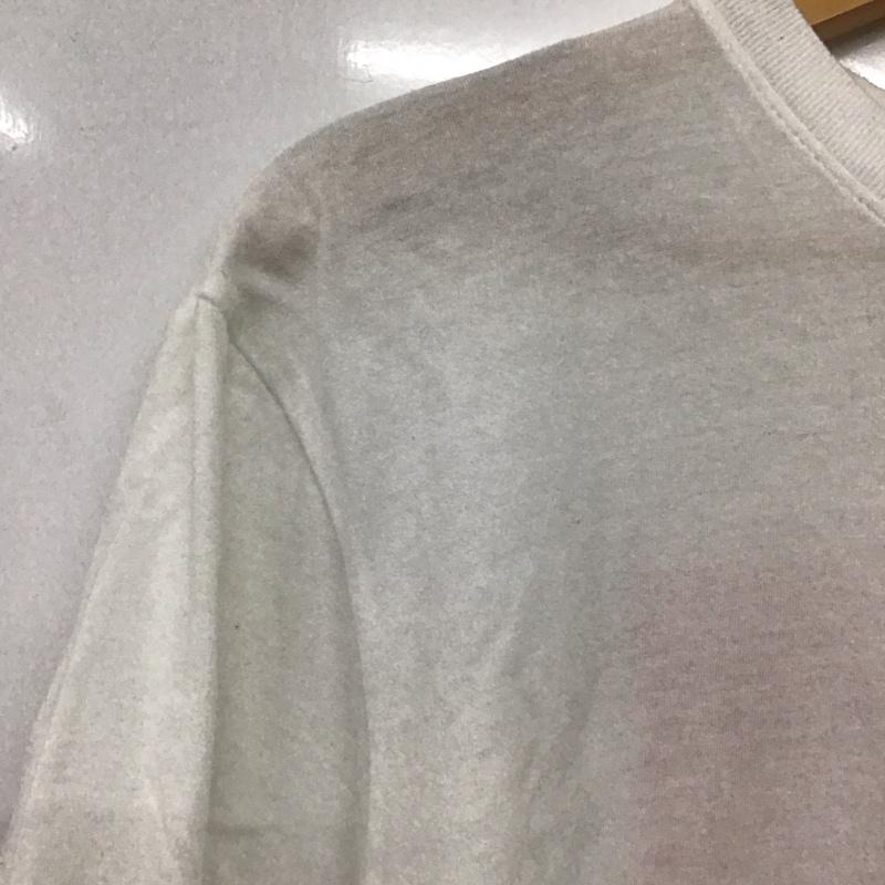 ザノースフェイス THE NORTH FACE Tシャツ 半袖 半袖カットソー プリントTシャツ クルーネックカットソー M ロゴ、文字 白 / ホワイト /  メンズ USED 古着 中古 10140775