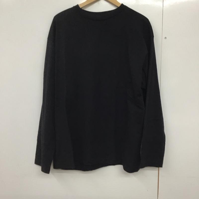 マーカ marka カットソー 長袖 長袖カットソー 無地カットソー クルーネック 1 無地 黒 / ブラック /  メンズ USED 古着 中古 10140846