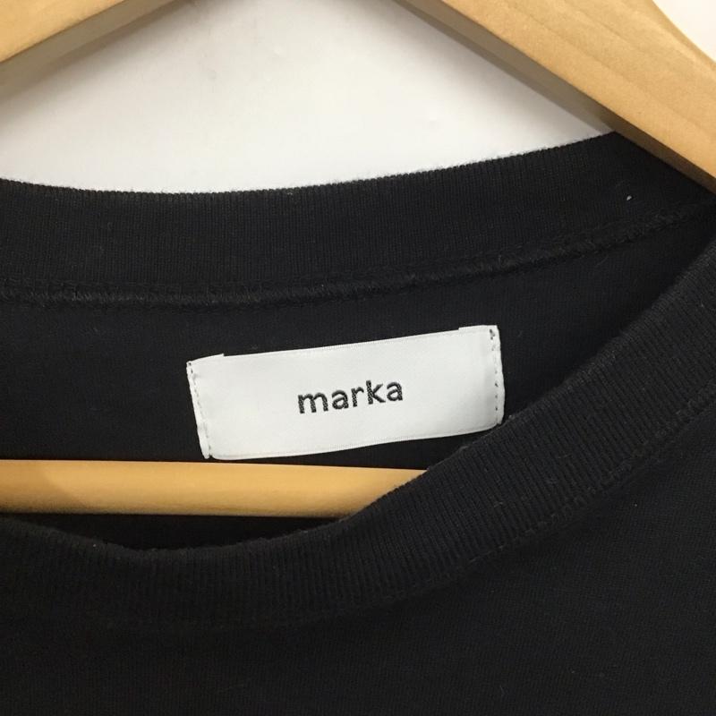 マーカ marka カットソー 長袖 長袖カットソー 無地カットソー クルーネック 1 無地 黒 / ブラック /  メンズ USED 古着 中古 10140846