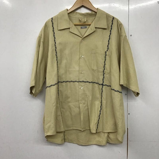 レリューム relume シャツ、ブラウス 半袖 半袖シャツ 無地シャツ ポケットシャツ L 刺繍 ベージュ / ベージュ /  メンズ USED 古着 中古 10140858