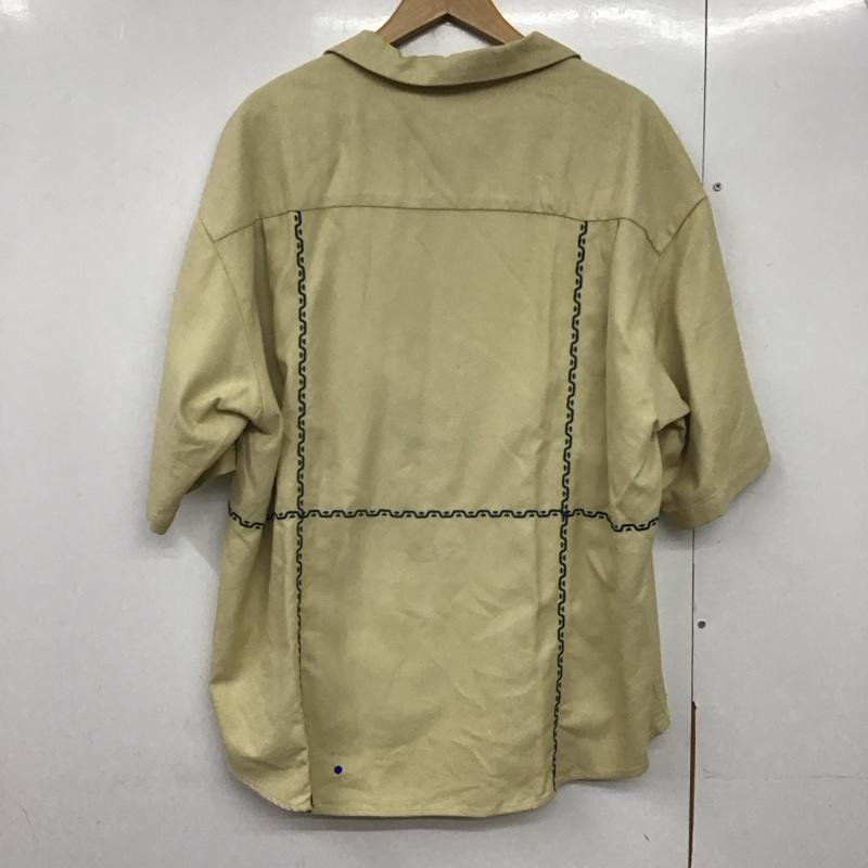レリューム relume シャツ、ブラウス 半袖 半袖シャツ 無地シャツ ポケットシャツ L 刺繍 ベージュ / ベージュ /  メンズ USED 古着 中古 10140858