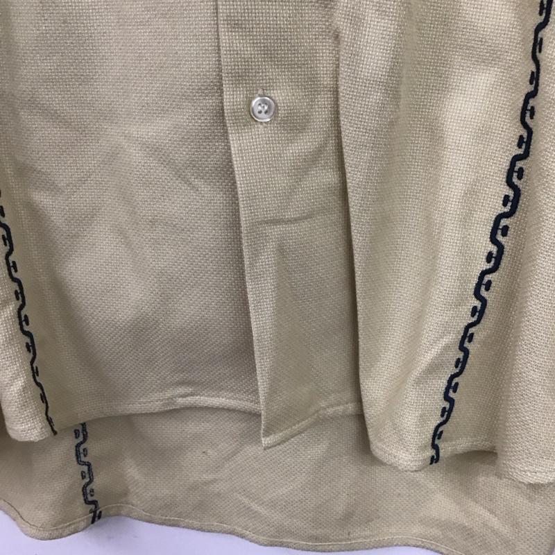 レリューム relume シャツ、ブラウス 半袖 半袖シャツ 無地シャツ ポケットシャツ L 刺繍 ベージュ / ベージュ /  メンズ USED 古着 中古 10140858