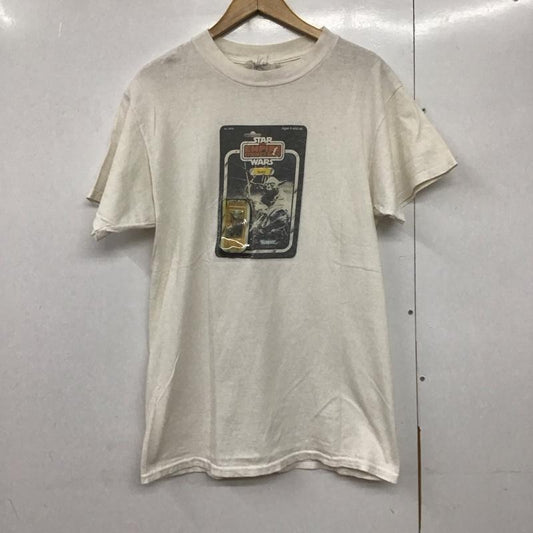 古着 USED Tシャツ 半袖 半袖カットソー プリントTシャツ クルーネックカットソー 90s ヨーダ スターウォーズ プリント 白 / ホワイト /  メンズ USED 古着 中古 10140860