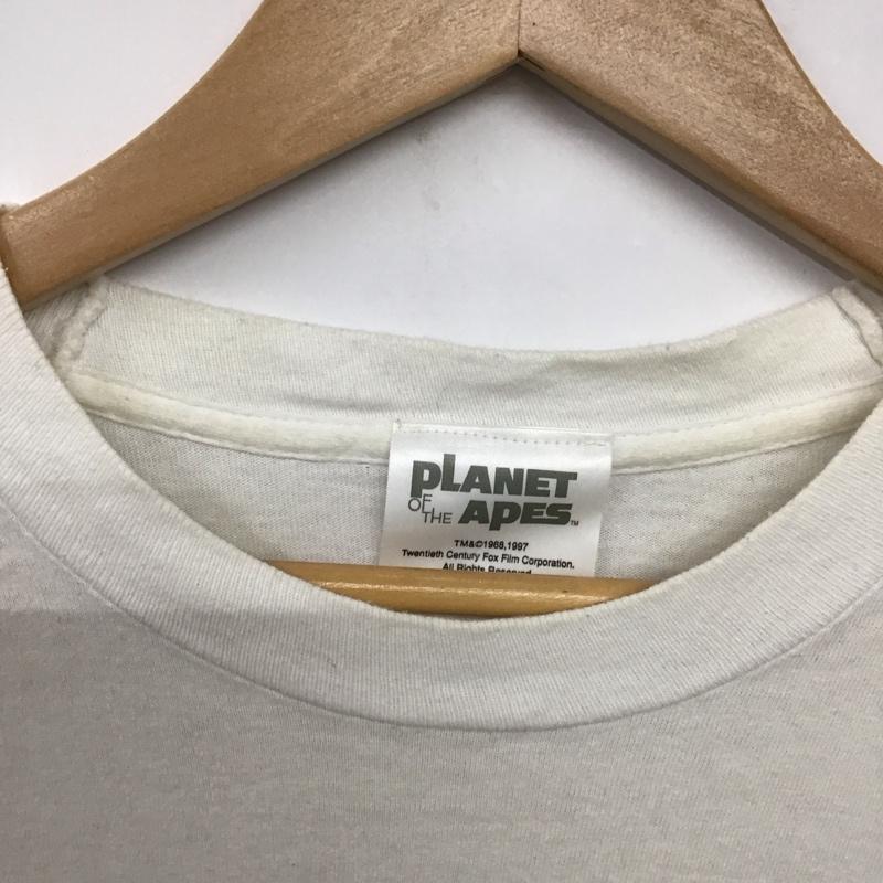 古着 USED Tシャツ 半袖 半袖カットソー プリントTシャツ クルーネックカットソー 猿の惑星 L プリント 白 / ホワイト /  メンズ USED 古着 中古 10140862