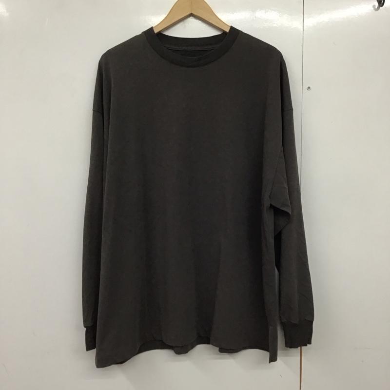 メゾンスペシャル MAISON SPECIAL カットソー 長袖 長袖カットソー 無地カットソー クルーネック 0 無地 黒 / ブラック /  メンズ USED 古着 中古 10140863
