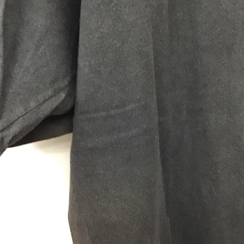 バーンズ BARNS Tシャツ 半袖 半袖カットソー プリントTシャツ クルーネックカットソー M ロゴ、文字 黒 / ブラック /  メンズ USED 古着 中古 10140865
