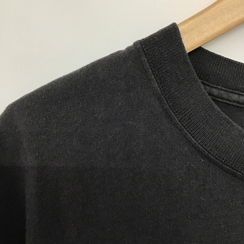 バーンズ BARNS Tシャツ 半袖 半袖カットソー プリントTシャツ クルーネックカットソー M ロゴ、文字 黒 / ブラック /  メンズ USED 古着 中古 10140865
