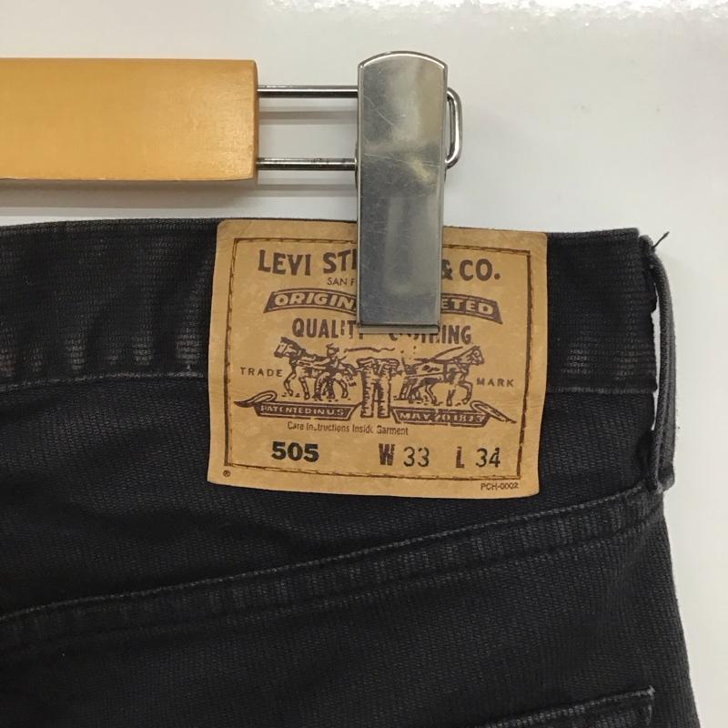 リーバイストラウスアンドコー Levi Strauss & co. パンツ デニム、ジーンズ コーデュロイパンツ スリムパンツ カジュアルパンツ 90s 日本製 ピケ 33インチ 無地 黒 / ブラック /  メンズ USED 古着 中古 10140870