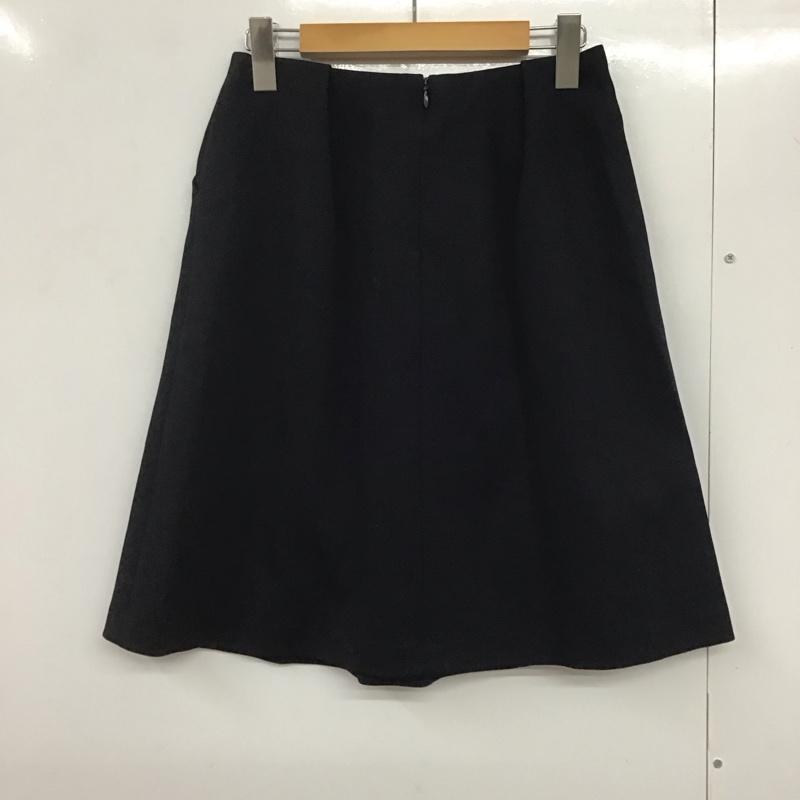 ボールジィ BALLSEY スカート ひざ丈スカート 34 無地 黒 / ブラック /  レディース USED 古着 中古 10140887