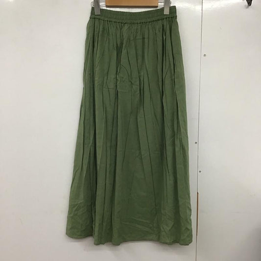 サニーレーベル Sonny Label スカート ロングスカート LA85-25F305 コットンレーヨンギャザーマキシスカート FREE 無地 カーキ / カーキ /  レディース USED 古着 中古 10140900