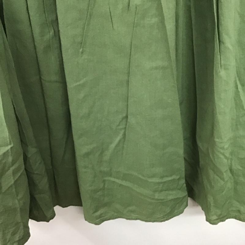 サニーレーベル Sonny Label スカート ロングスカート LA85-25F305 コットンレーヨンギャザーマキシスカート FREE 無地 カーキ / カーキ /  レディース USED 古着 中古 10140900