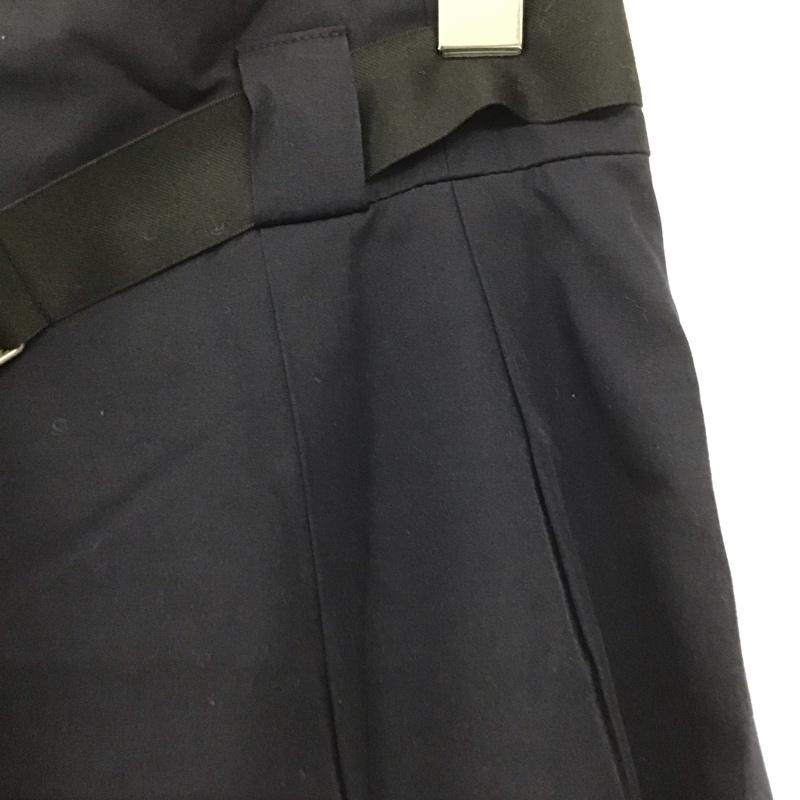 インデックス index スカート ロングスカート M 無地 紺 / ネイビー /  レディース USED 古着 中古 10140905