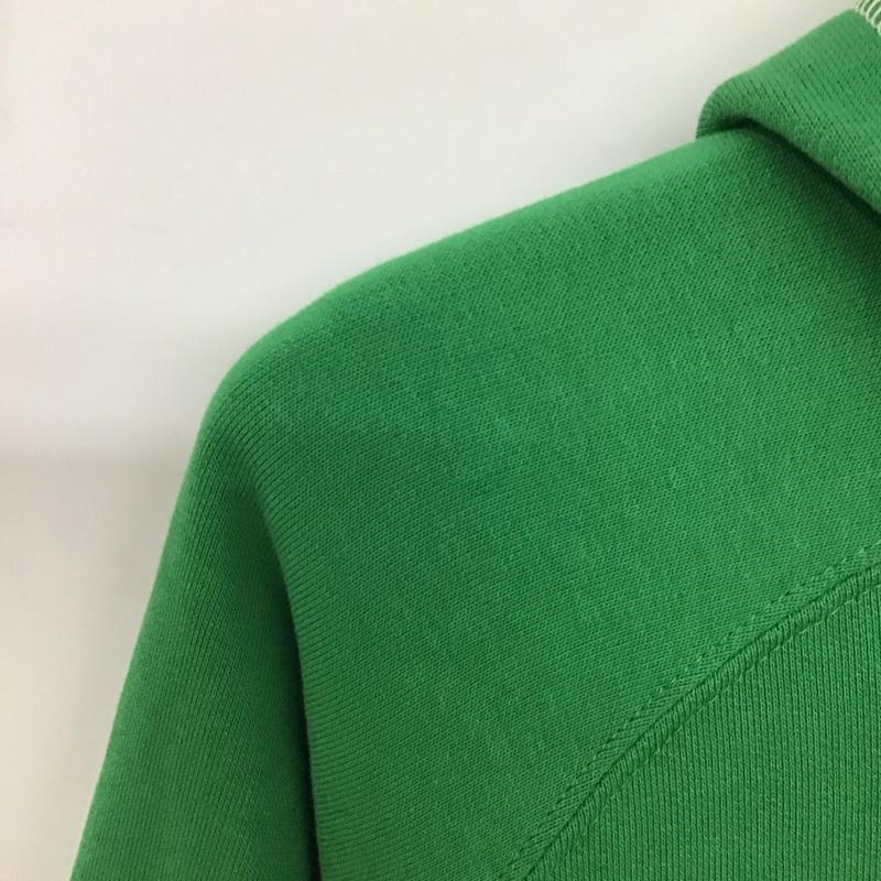プーマ PUMA パーカー 長袖 長袖パーカー プルオーバーパーカー スウェット M 無地 白 / ホワイト / X 緑 / グリーン /  メンズ USED 古着 中古 10140912