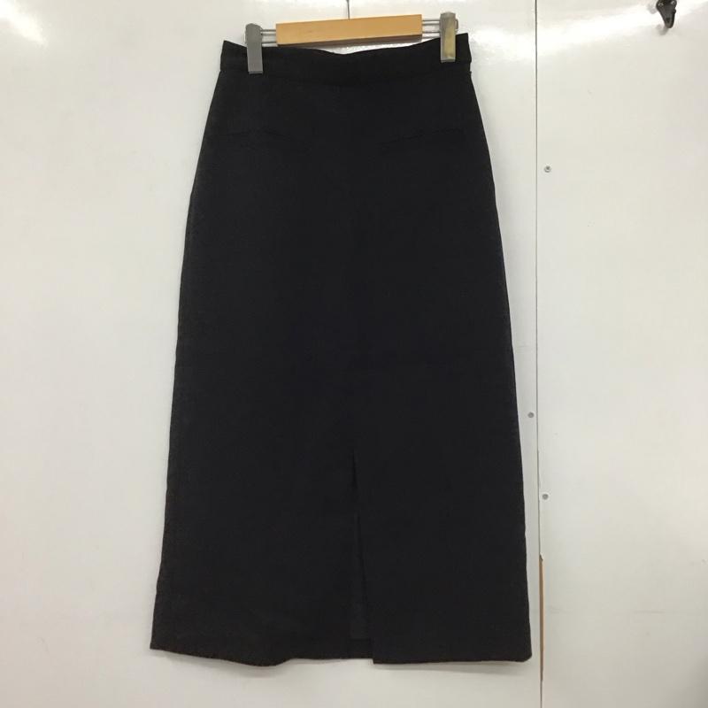 スライ SLY スカート ロングスカート 030CAH31-4390 FRONT SLIT SK 2 無地 黒 / ブラック /  レディース USED 古着 中古 10140913