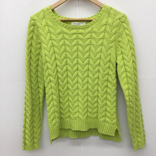 グリーンレーベルリラクシング green label relaxing ニット、セーター 長袖 無地 薄緑 / ライトグリーン /  レディース USED 古着 中古 10140939