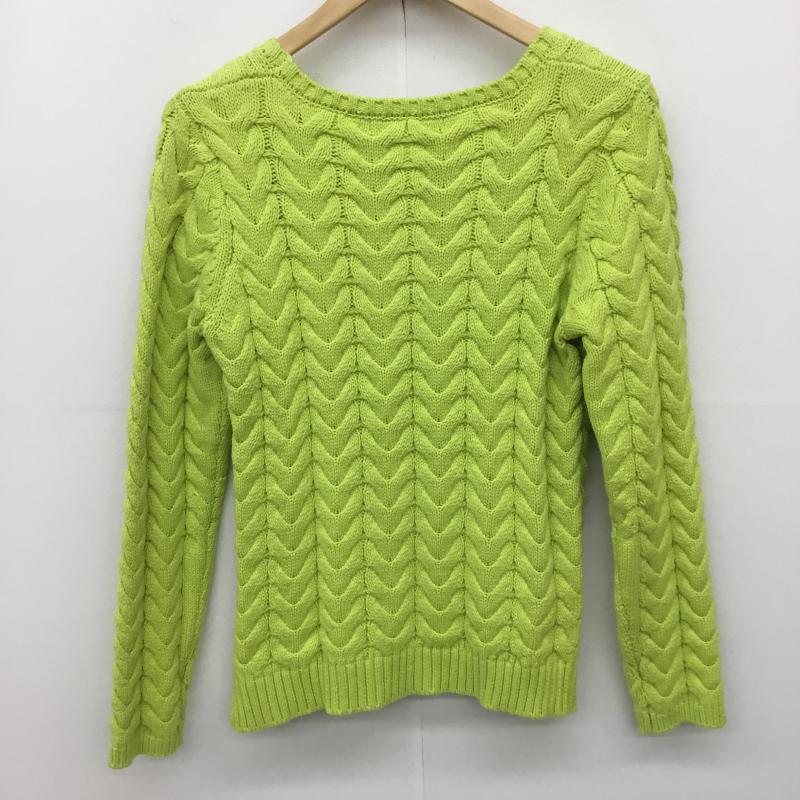 グリーンレーベルリラクシング green label relaxing ニット、セーター 長袖 無地 薄緑 / ライトグリーン /  レディース USED 古着 中古 10140939