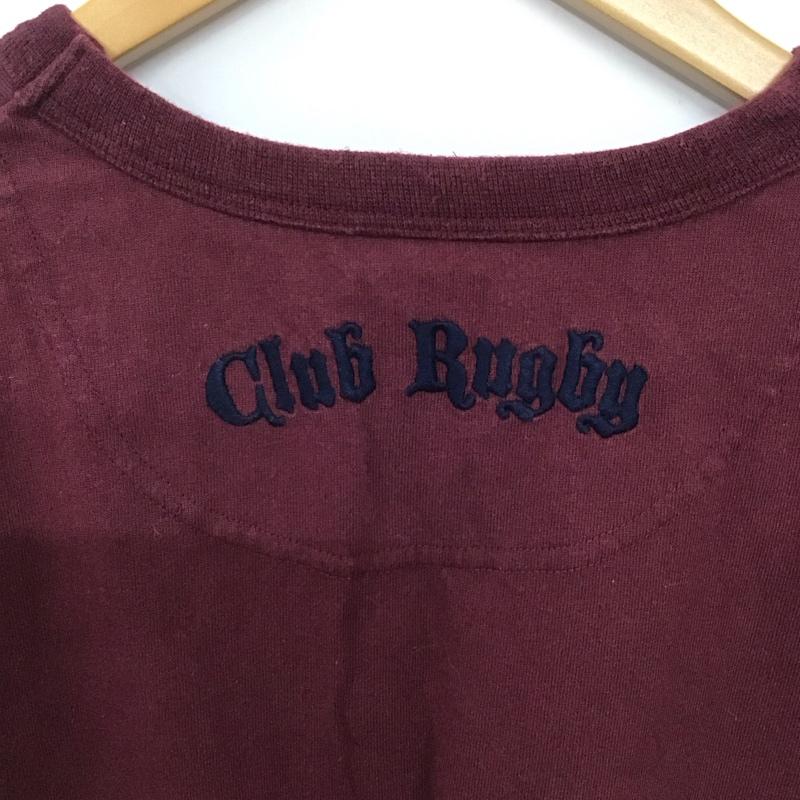 カンタベリー CANTERBURY カットソー 長袖 長袖カットソー プリントカットソー クルーネック ロゴ XL ロゴ、文字 えんじ / ワインレッド /  メンズ USED 古着 中古 10140963