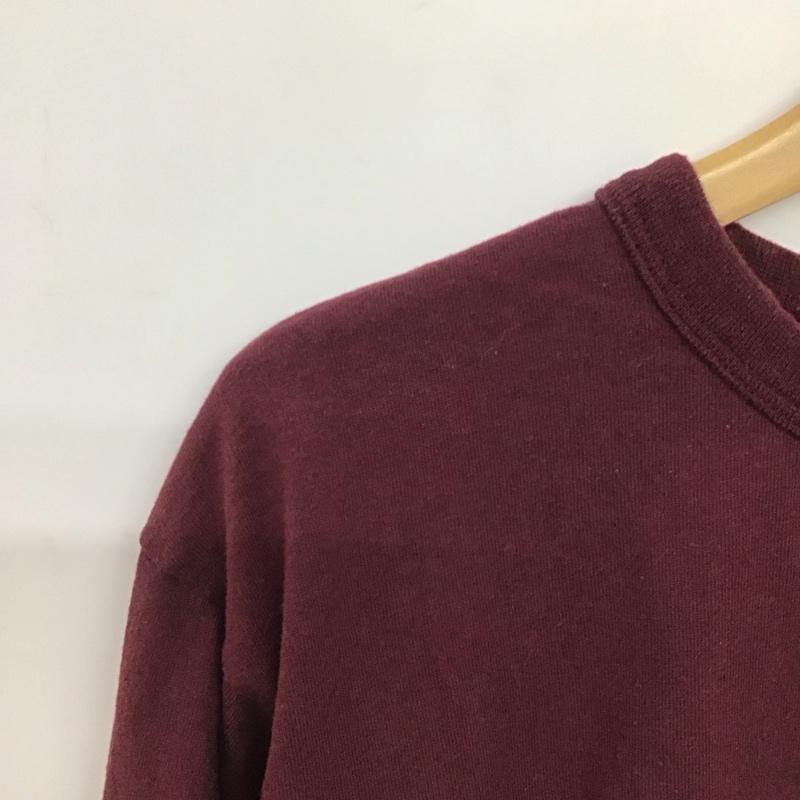 カンタベリー CANTERBURY カットソー 長袖 長袖カットソー プリントカットソー クルーネック ロゴ XL ロゴ、文字 えんじ / ワインレッド /  メンズ USED 古着 中古 10140963