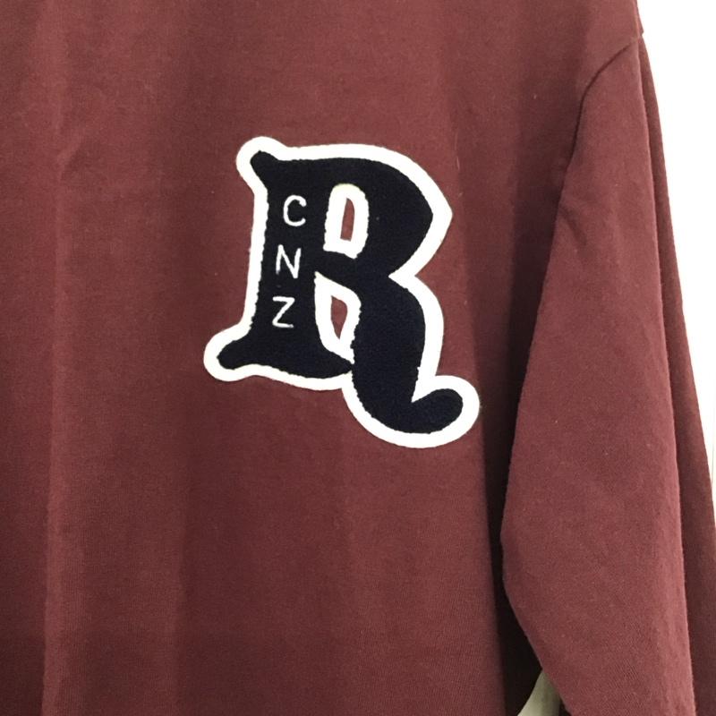 カンタベリー CANTERBURY カットソー 長袖 長袖カットソー プリントカットソー クルーネック ロゴ XL ロゴ、文字 えんじ / ワインレッド /  メンズ USED 古着 中古 10140963