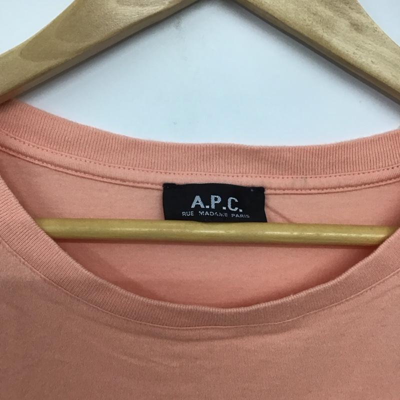 アーペーセー A.P.C. Tシャツ 半袖 半袖カットソー プリントTシャツ クルーネックカットソー 無地 橙 / オレンジ /  メンズ USED 古着 中古 10140968