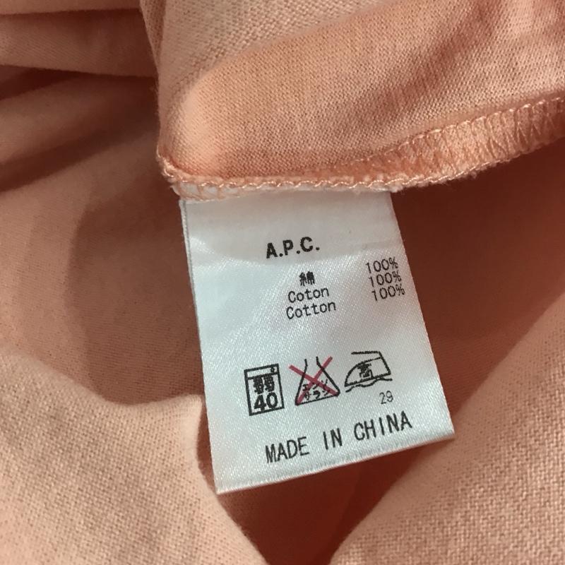 アーペーセー A.P.C. Tシャツ 半袖 半袖カットソー プリントTシャツ クルーネックカットソー 無地 橙 / オレンジ /  メンズ USED 古着 中古 10140968
