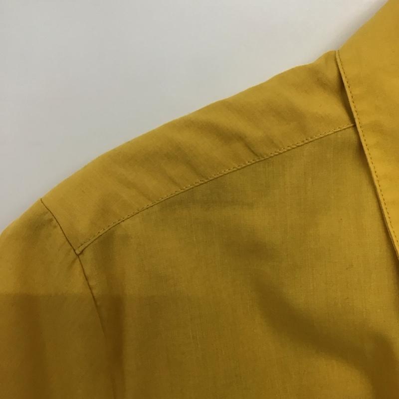 ボルコム VOLCOM シャツ、ブラウス 半袖 半袖シャツ 無地シャツ ポケットシャツ M ロゴ、文字 黄 / イエロー /  メンズ USED 古着 中古 10140971