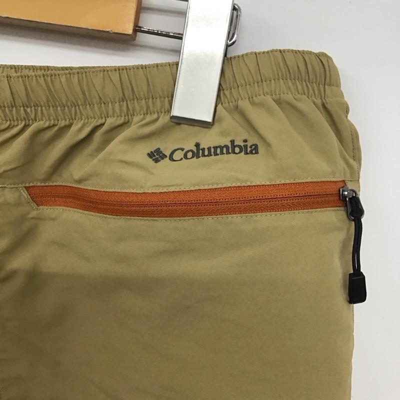 コロンビア Columbia パンツ ショートパンツ 120 pm4987 カッシュマンIIショート ハーフパンツ XL ロゴ、文字 ベージュ / ベージュ /  メンズ USED 古着 中古 10140999