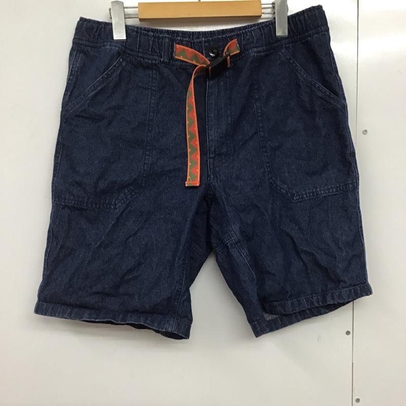 チャムス CHUMS パンツ ショートパンツ ショートパンツ ハーフパンツ カジュアルパンツ デニムパンツ L ロゴ、文字 インディゴ / インディゴ /  メンズ USED 古着 中古 10141001