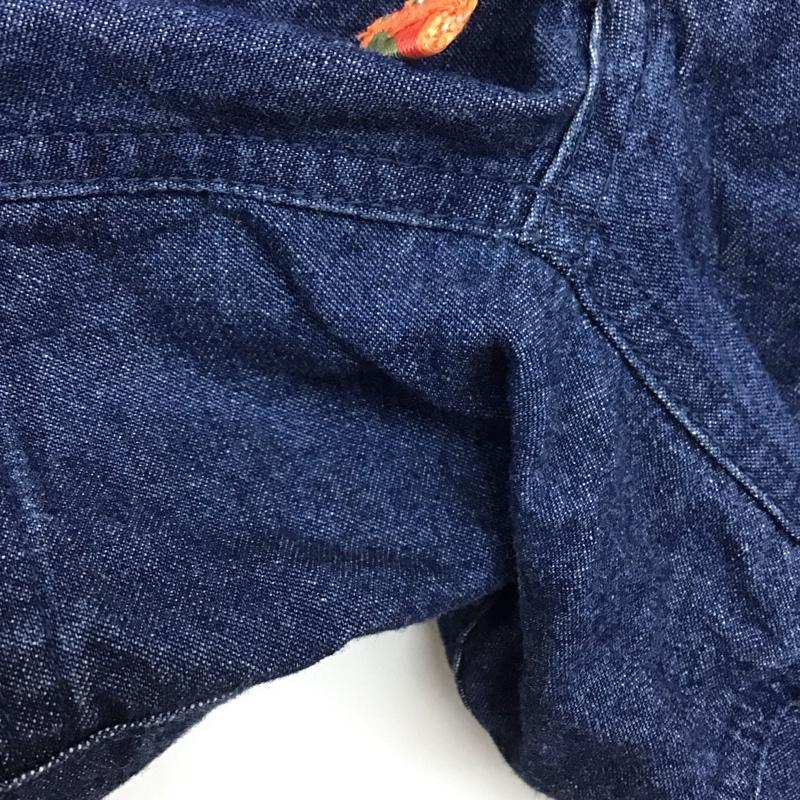 チャムス CHUMS パンツ ショートパンツ ショートパンツ ハーフパンツ カジュアルパンツ デニムパンツ L ロゴ、文字 インディゴ / インディゴ /  メンズ USED 古着 中古 10141001