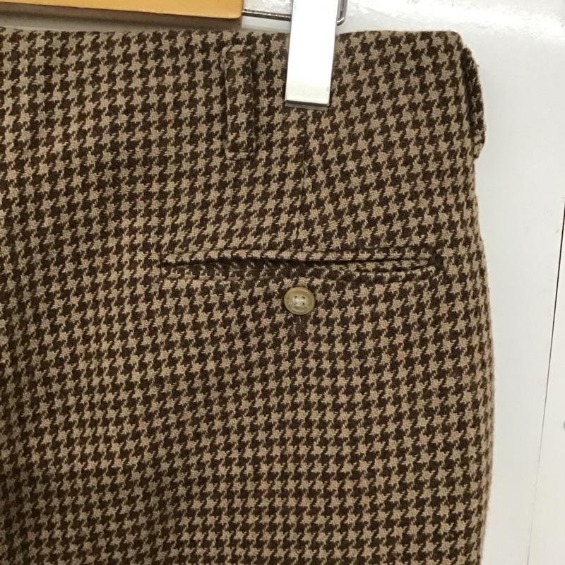 ポロバイラルフローレン Polo by RALPH LAUREN パンツ スラックス スラックスパンツ ワイドパンツ カジュアルパンツ 総柄 茶 / ブラウン /  メンズ USED 古着 中古 10141018