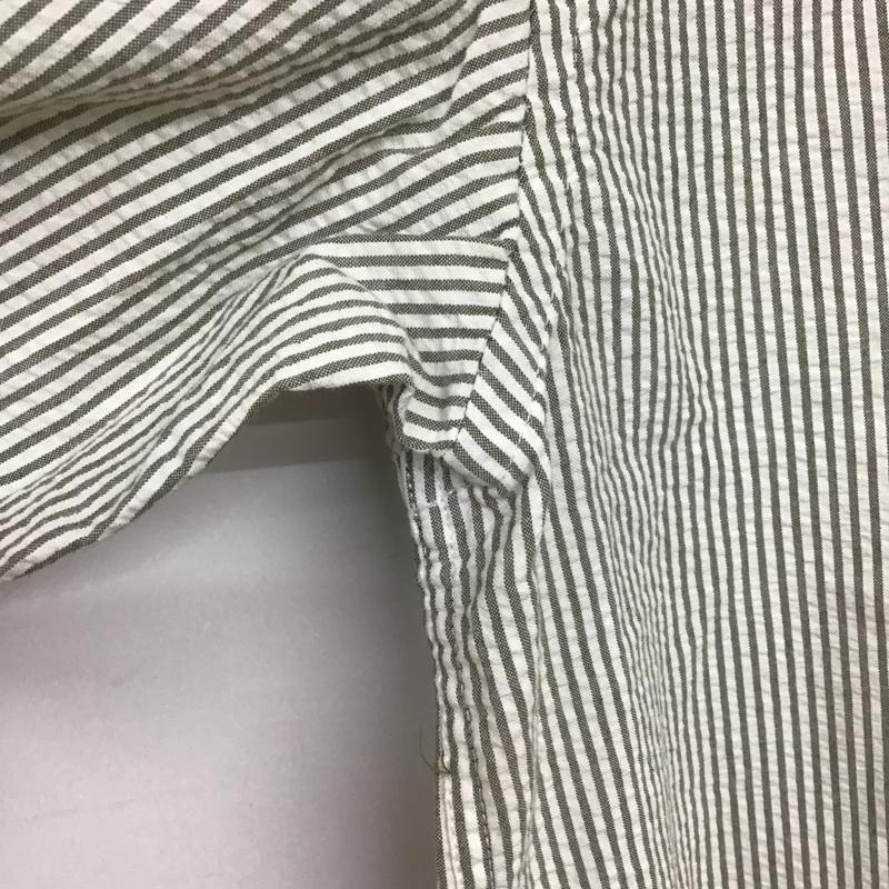 ギャップ GAP シャツ、ブラウス 長袖 長袖シャツ ストライプシャツ カラーシャツ シャツボタンダウンシャツ 90s M ストライプ 白 / ホワイト / X カーキ / カーキ /  メンズ USED 古着 中古 10141025