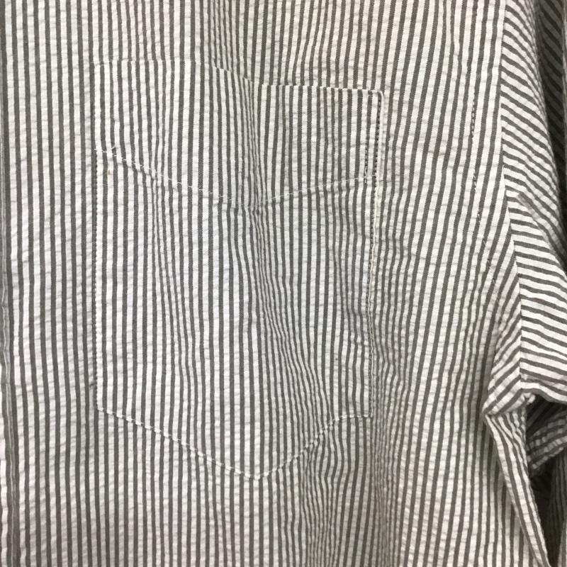 ギャップ GAP シャツ、ブラウス 長袖 長袖シャツ ストライプシャツ カラーシャツ シャツボタンダウンシャツ 90s M ストライプ 白 / ホワイト / X カーキ / カーキ /  メンズ USED 古着 中古 10141025