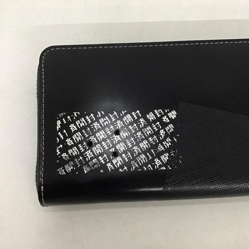 ランバンオンブルー LANVIN en Bleu 財布 長財布 555616 ラウンドファスナー ロゴ、文字 黒 / ブラック /  メンズ USED 古着 中古 10141061