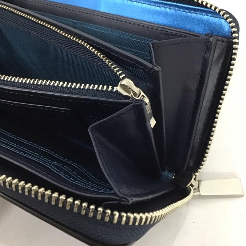 ランバンオンブルー LANVIN en Bleu 財布 長財布 555616 ラウンドファスナー ロゴ、文字 黒 / ブラック /  メンズ USED 古着 中古 10141061