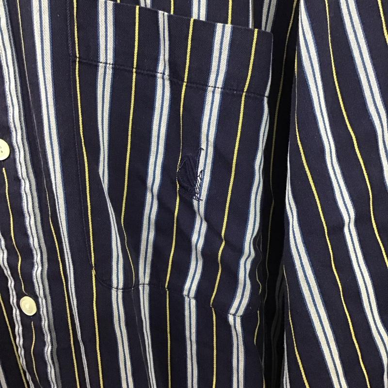 ノーティカ NAUTICA シャツ、ブラウス 長袖 L ストライプ マルチカラー / マルチカラー /  メンズ USED 古着 中古 10141107