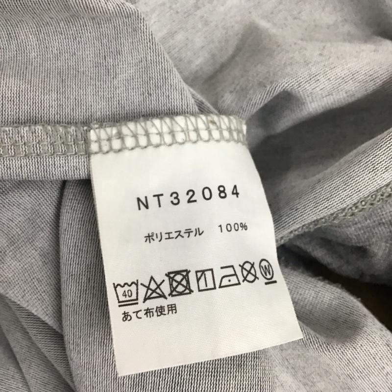ザノースフェイス THE NORTH FACE Tシャツ 半袖 NT32084 S/S Carabiner Tee S ロゴ、文字 X プリント 灰 / グレー /  メンズ USED 古着 中古 10141111