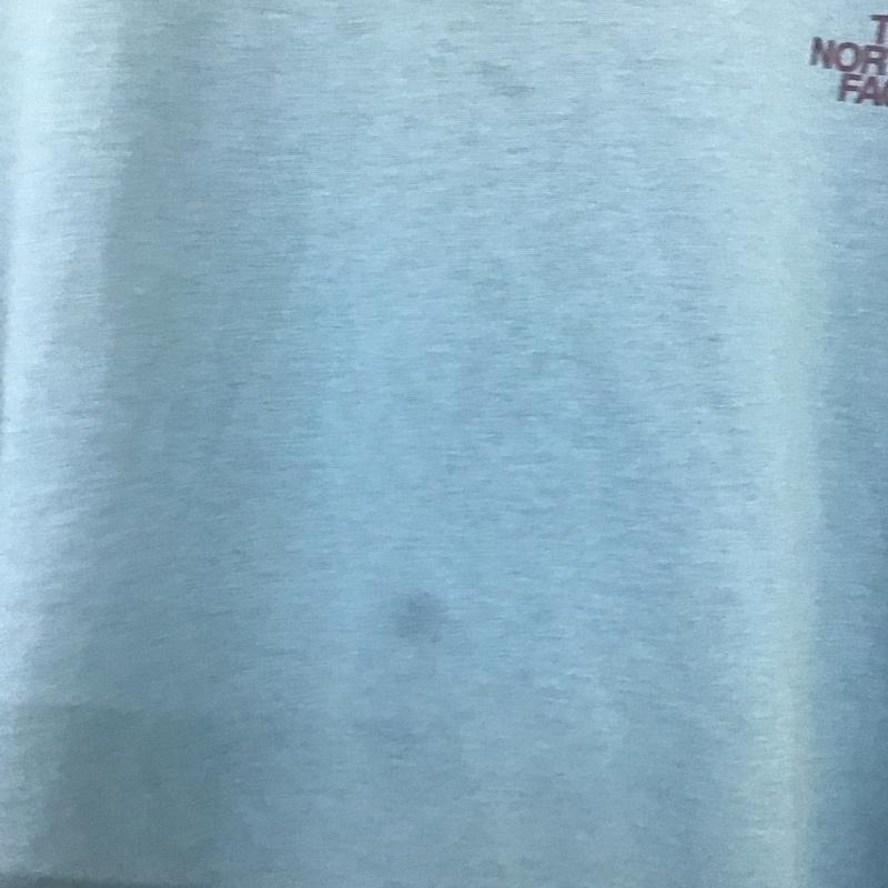 ザノースフェイス THE NORTH FACE Tシャツ 半袖 NT32379 S/S Walls Manifest Tee S ロゴ、文字 X プリント 青 / ブルー /  メンズ USED 古着 中古 10141113